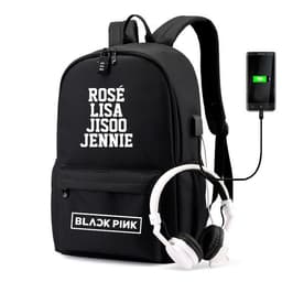 image-BLACKPINK Park Chae-young, LISA, Kim Ji-soo, the same starry sky backpack, school bag, backpack, Korean version, USB
