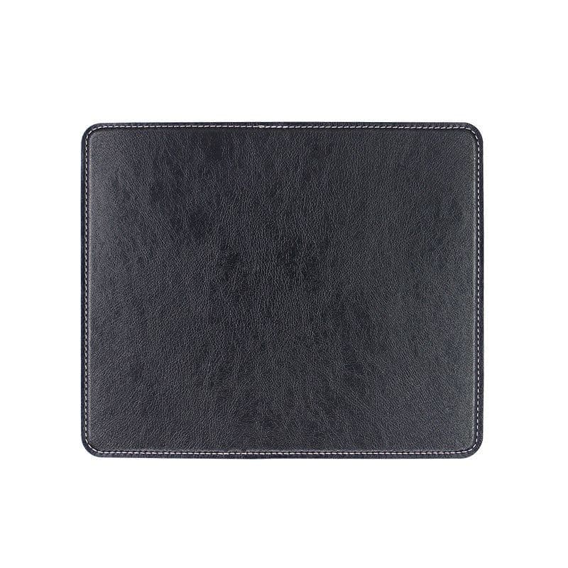 image-Leather Mouse Pad - Brown 20x20cm PU Non-Slip