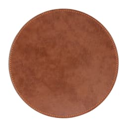 image-Leather Mouse Pad - Brown 20x20cm PU Non-Slip