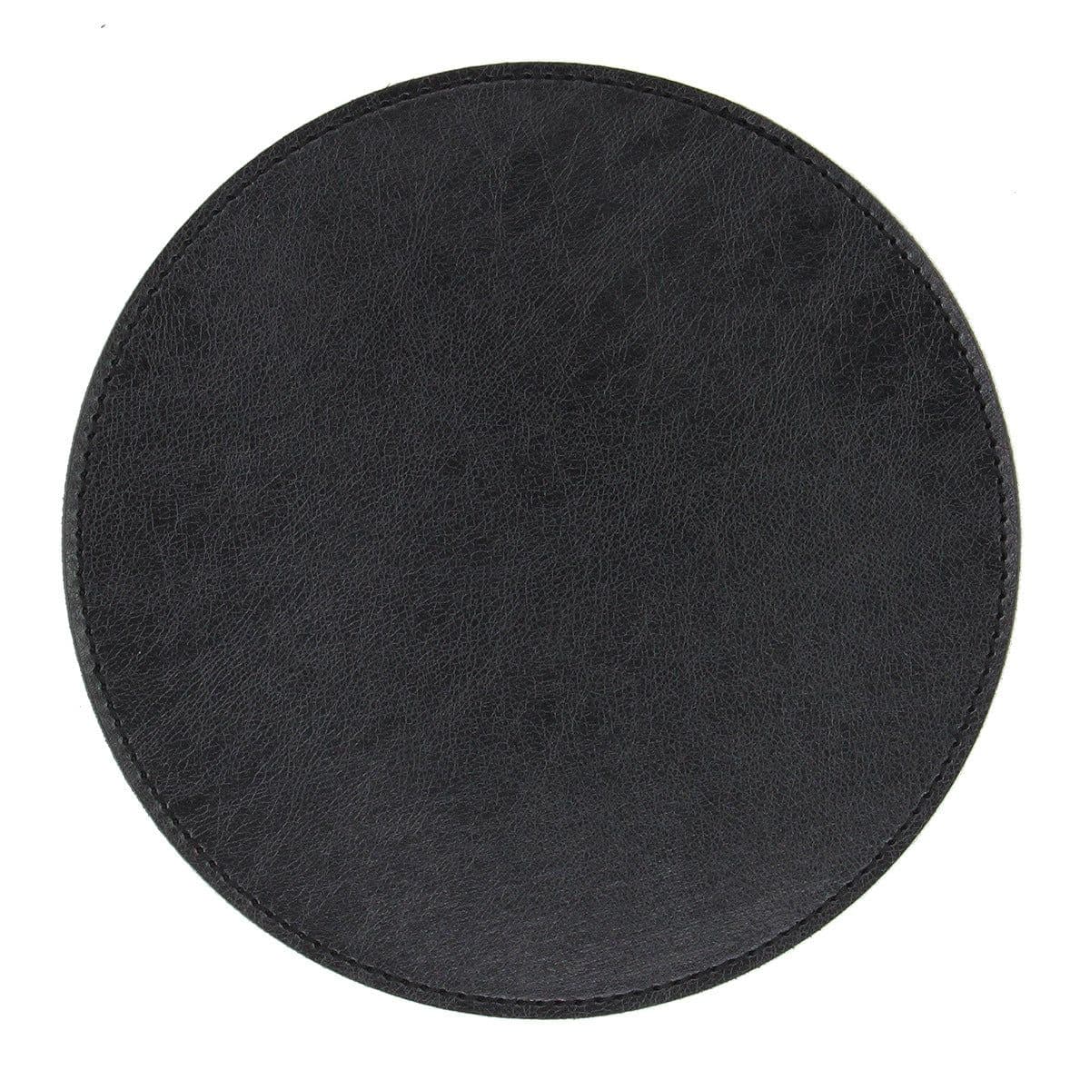 image-Leather Mouse Pad - Brown 20x20cm PU Non-Slip