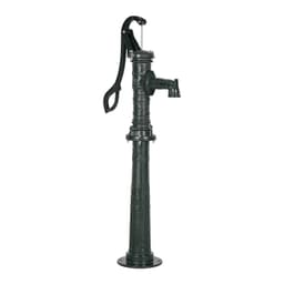 image-VEVOR Well Hand Pitcher Pump, 20 ft Max Lift, Antique Cast Iron Manual Hand Water Pump with Heightening Base, NPT 1-1/4 in Connection, Easy Installation, for Outdoor Garden, Pond, Yard, Farm, Green