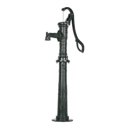 image-VEVOR Well Hand Pitcher Pump, 20 ft Max Lift, Antique Cast Iron Manual Hand Water Pump with Heightening Base, NPT 1-1/4 in Connection, Easy Installation, for Outdoor Garden, Pond, Yard, Farm, Green