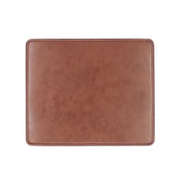 image-Leather Mouse Pad - Brown 20x20cm PU Non-Slip