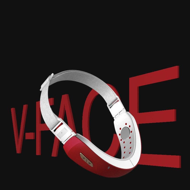 image-LED Photon Therapy V-shaped Slimming Facial Micro-current Electric Vibration Lifting Massager