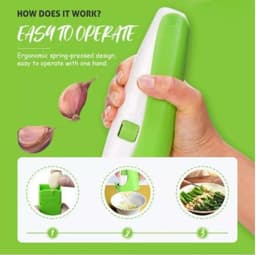 image-Multi-purpose Garlic Press Cube Garlic Cutter Magic Garlic Cube Cutter Presser Squeeze Garlic Cuber Press Chopper Slicer