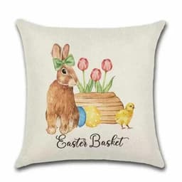 image-Cushion Cover Easter - Easter Basket