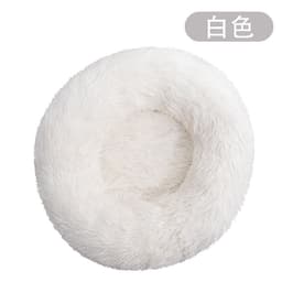 image-Factory direct cat litter kennel plush round dog bed warm pad pet litter dog pad supplies wholesale