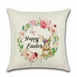 image-Cushion Cover Easter - Wreath