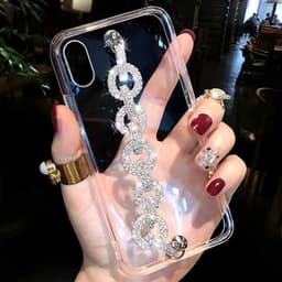 image-Bracelet for Apple iPhone XS Max Rhinestone Transparent 11P