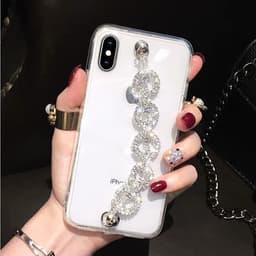 image-Bracelet for Apple iPhone XS Max Rhinestone Transparent 11P