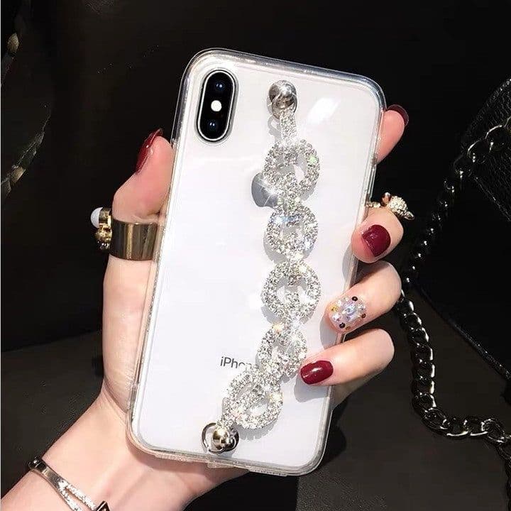image-Bracelet for Apple iPhone XS Max Rhinestone Transparent 11P