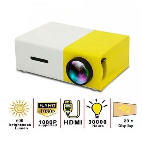 image-LED Mini Projector 480x320 Pixels Supports 1080P HDMI USB Audio