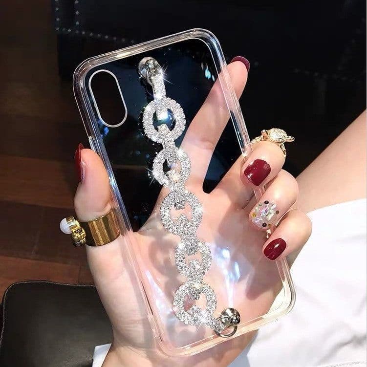 image-Bracelet for Apple iPhone XS Max Rhinestone Transparent 11P
