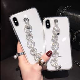 image-Bracelet for Apple iPhone XS Max Rhinestone Transparent 11P