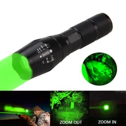 image-Portable Mini Flashlight LED ZOOM Torch Hunting Zoomable Flashlight Torch Light