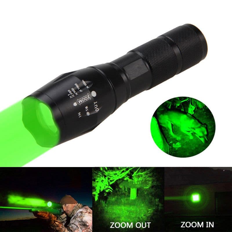 image-Portable Mini Flashlight LED ZOOM Torch Hunting Zoomable Flashlight Torch Light