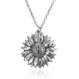 image-Sunflower Pendant Necklace - Gold Alloy Fashion