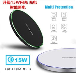 image-15W wireless charger Amazon desktop 15W wireless charger is suitable for Apple, Huawei, Samsung, Xiaomi fast charge