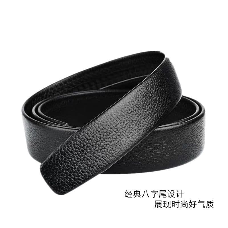 image-New Men's Belt Black Sports Car Automatic Buckle Casual Belt Fashion Wrapped Scratch Resistant Belt Douyin