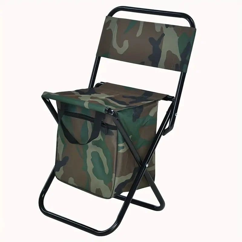 image-Portable Folding Camping Chair - Camouflage