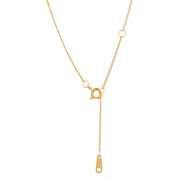 image-14K Gold Plated Two Circle Interlocking Pendant Necklace