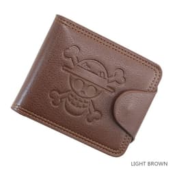 image-MenBense Anime Wallet - Short Brown PU Leather
