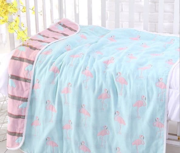 image-110 * 110cm baby bath towel cover blanket gauze children quilt quality baby children pure cotton 6 six layer gauze bath towel