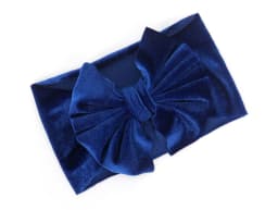 image-Yunsen Bow Headband - Gold Velvet Rose Red