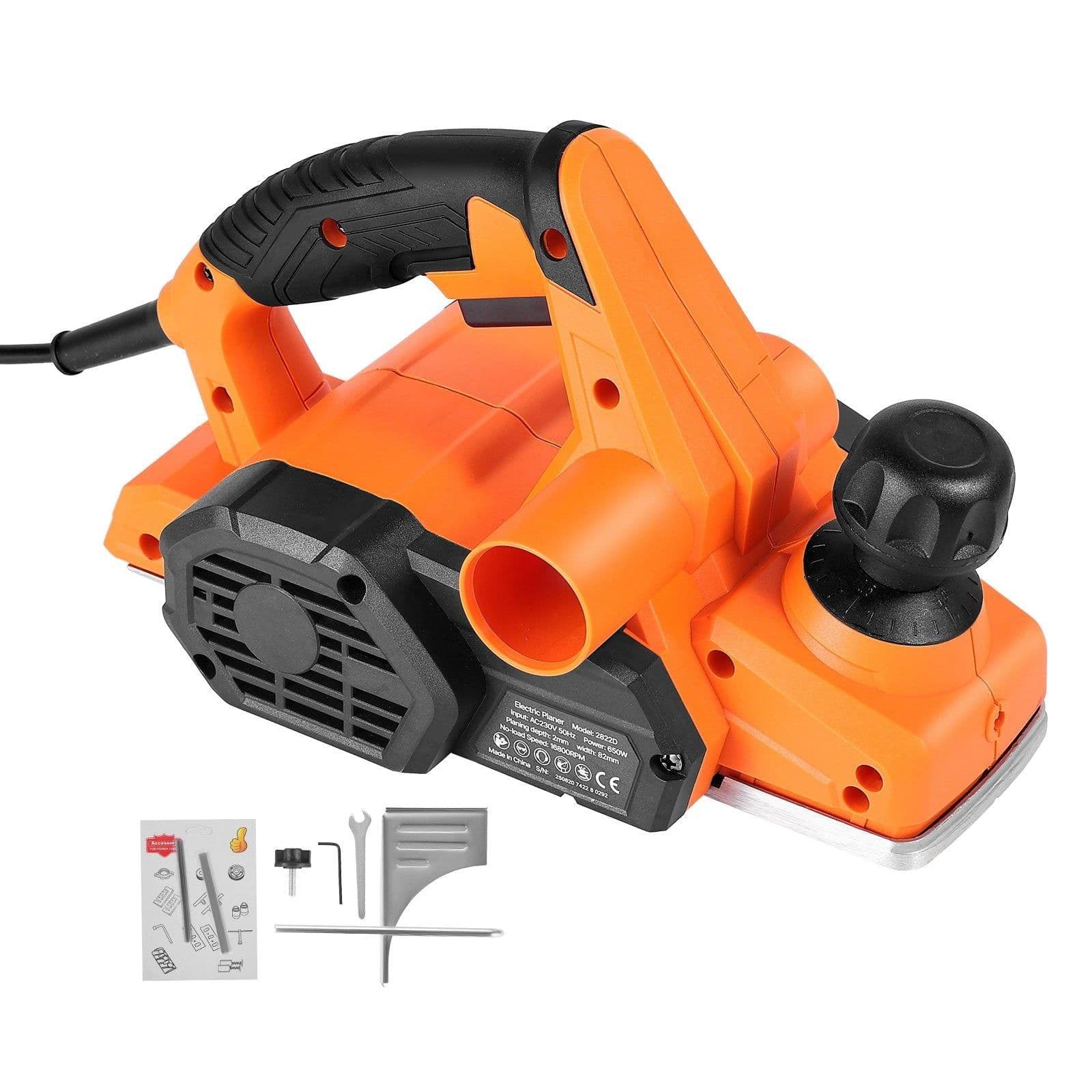 image-VEVOR Electric Hand Planer - 3-1/4" Width 7A 16800 RPM