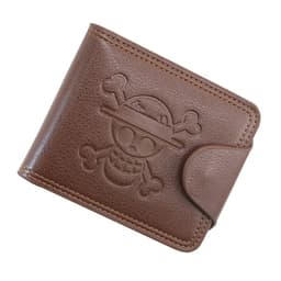 image-MenBense Anime Wallet - Short Brown PU Leather