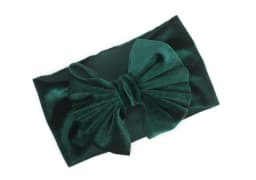 image-Yunsen Bow Headband - Gold Velvet Rose Red
