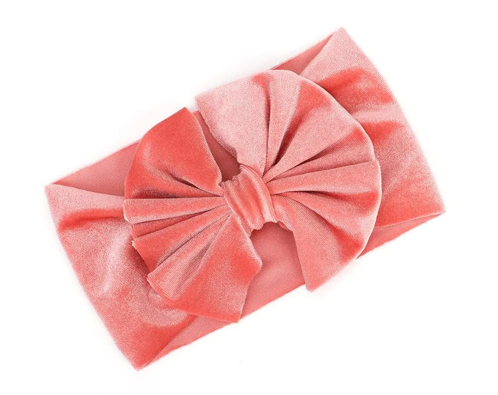 image-Yunsen Bow Headband - Gold Velvet Rose Red