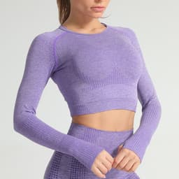 image-High-Elastic Yoga Fitness Clothing - Long Sleeves Dark Gray Women (65 characters)