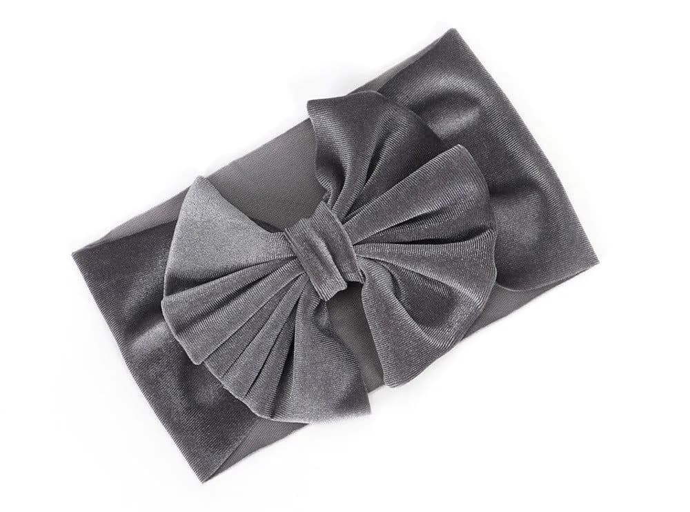 image-Yunsen Bow Headband - Gold Velvet Rose Red