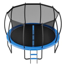 image-VEVOR Outdoor Trampoline, 15FT Recreational Trampoline, ASTM Approved Trampolines with Enclosure Net & Thickened Pad, Max 470 lbs Weight Capacity, Anti-Rust Backyard Trampolines for Kids & Adults