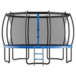 image-VEVOR Outdoor Trampoline, 15FT Recreational Trampoline, ASTM Approved Trampolines with Enclosure Net & Thickened Pad, Max 470 lbs Weight Capacity, Anti-Rust Backyard Trampolines for Kids & Adults