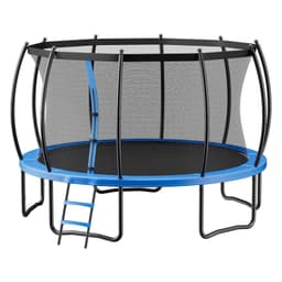 image-VEVOR Outdoor Trampoline, 15FT Recreational Trampoline, ASTM Approved Trampolines with Enclosure Net & Thickened Pad, Max 470 lbs Weight Capacity, Anti-Rust Backyard Trampolines for Kids & Adults