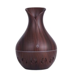 image-New Hollow-out Wood Grain Mini Ultrasonic Humidifier 130ml USB
