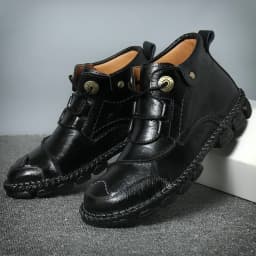image-2020 New Genuine Leather Mens Boots Cross-Border Large Size Tooling