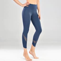 image-yoga pants running fitness gym clothes women leggings mesh wave feet