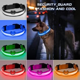 image-Led Dog Collar Anti-Lost/Avoid Car Accident Collar For Dogs Puppies