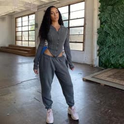 image-Casual Workout Sporty Two Piece Set for Women Autumn Long Sleeve