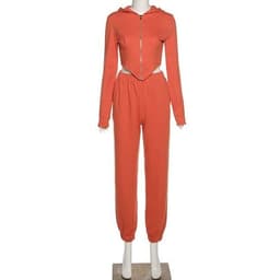 image-Casual Workout Sporty Two Piece Set for Women Autumn Long Sleeve