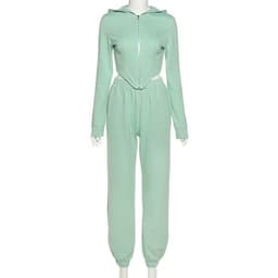 image-Casual Workout Sporty Two Piece Set for Women Autumn Long Sleeve