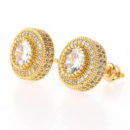 image-Luxury Designer Earrings Hip Hop Jewelry Mens Iced Out Earings Bling