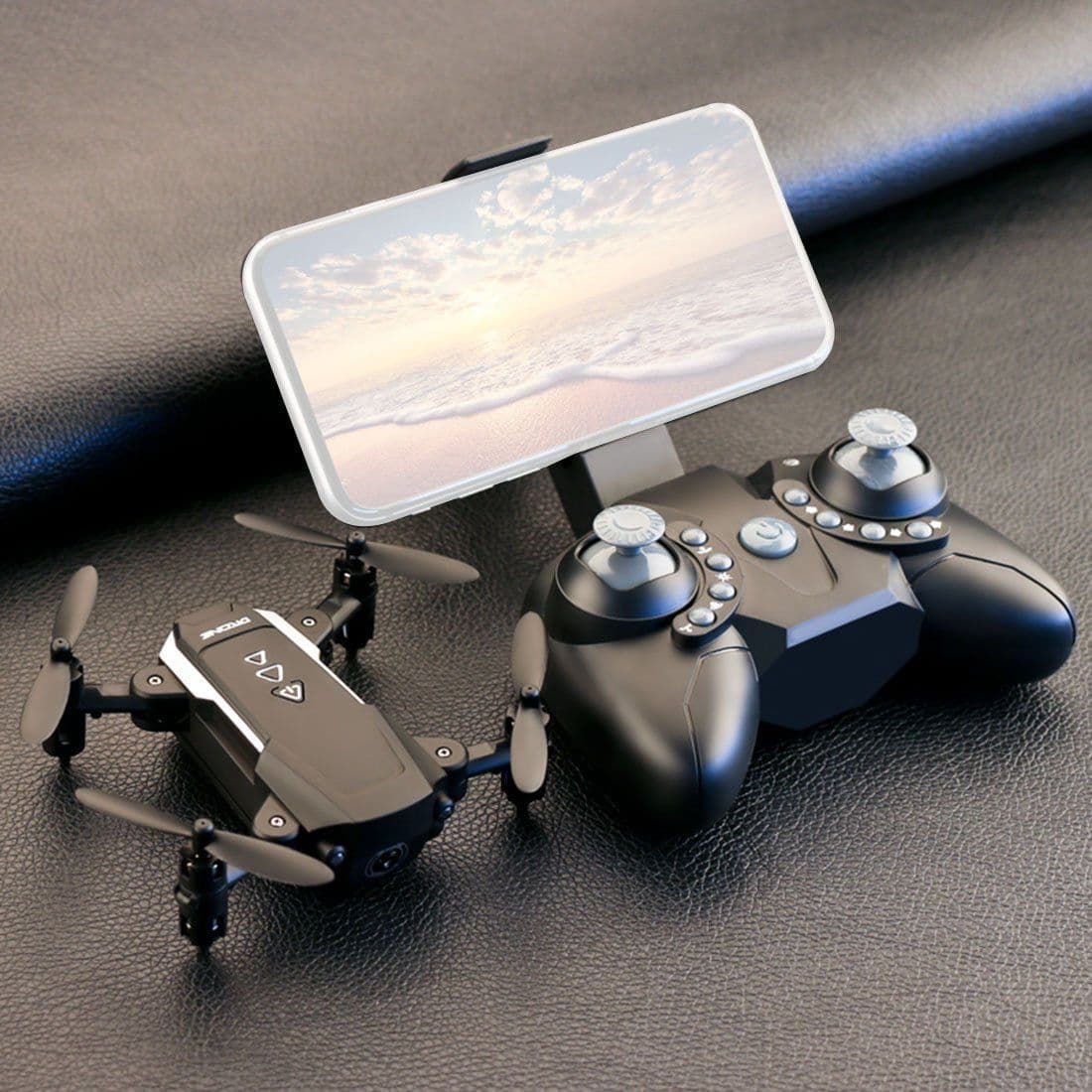 image-KK8 4K HD WIFI FPV Foldable Mini Drone Toy, Take Photo by Gesture,