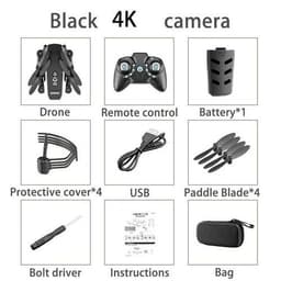 image-KK8 4K HD WIFI FPV Foldable Mini Drone Toy, Take Photo by Gesture,