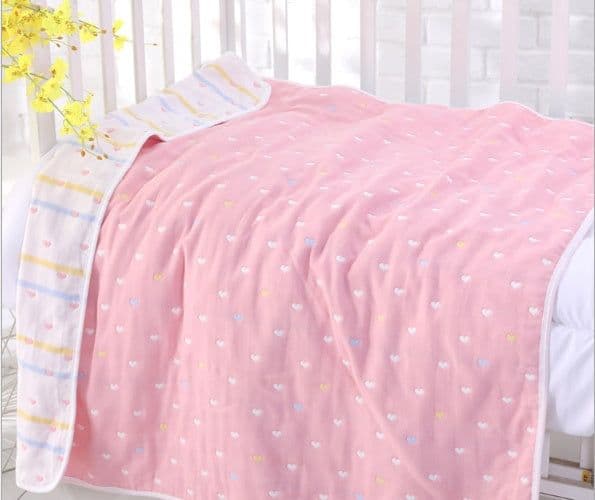 image-110 * 110cm baby bath towel cover blanket gauze children quilt quality baby children pure cotton 6 six layer gauze bath towel