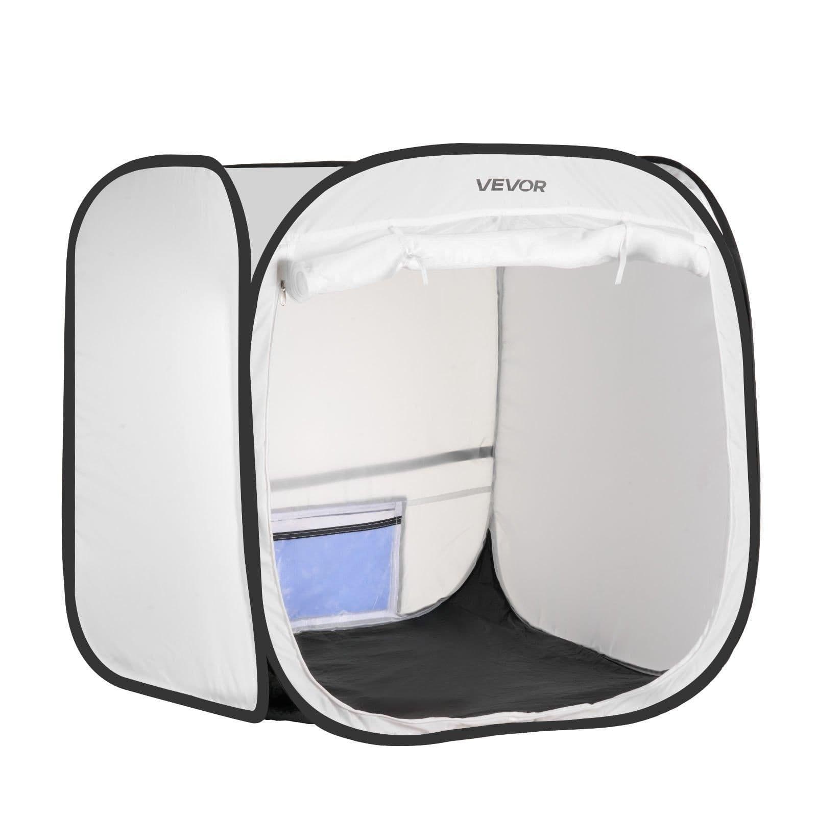 image-VEVOR Portable Paint Booth Tent, 28.3 x 28.5 x 29.5 inch Pop-Up Portable Spray Paint Tent with Mesh Door, Spray Painting Tents for Cabinets, Chairs, Models, Tables, Pop-Up Design, Efficient Airflow