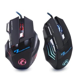 image-Ergonomic Wired Gaming Mouse 7 Button LED 5500 DPI USB Computer Mouse